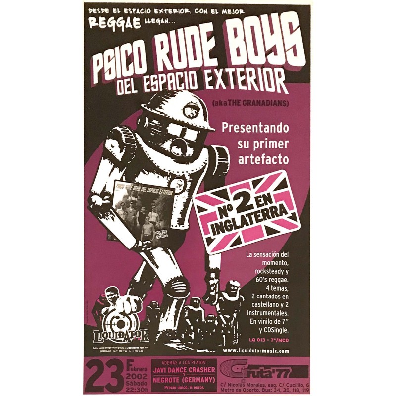 Poster Psico Rude Boys del Espacio Exterior (70x33cm)