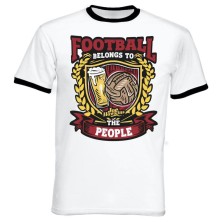 Football Belongs To The People - Camiseta ringer (chico)