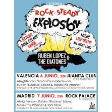 Rubén López & The Diatones - Rock Steady Explosion 2014 (poster)